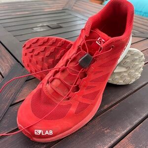 Salomon S Lab Sense 6, Women's 8 Trail Running Shoes, Red